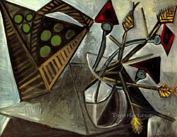 Naturaleza muerta con cesta de frutas 1942 Pablo Picasso Pinturas al óleo